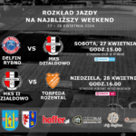 Rozkład jazdy na najbliższy weekend (27-28.04.24)