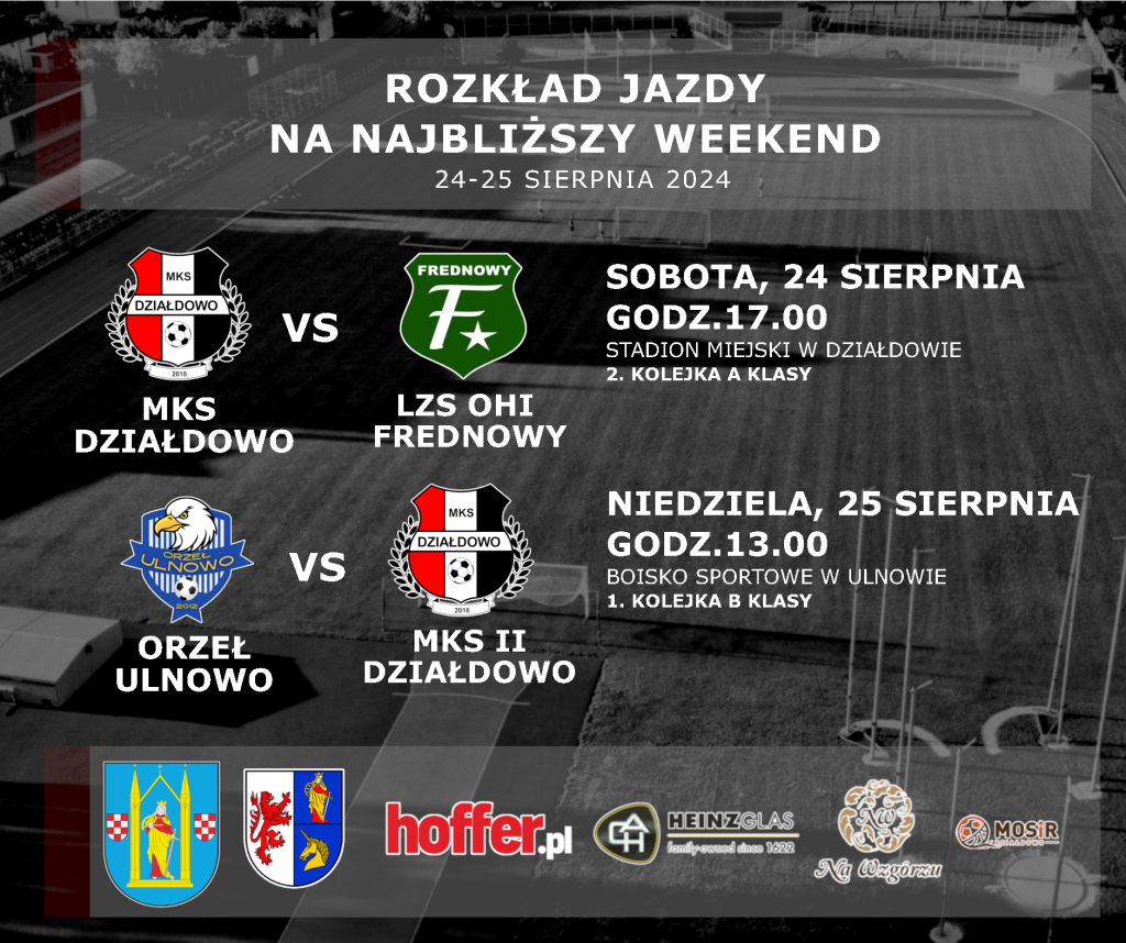 Rozkład jazdy na weekend