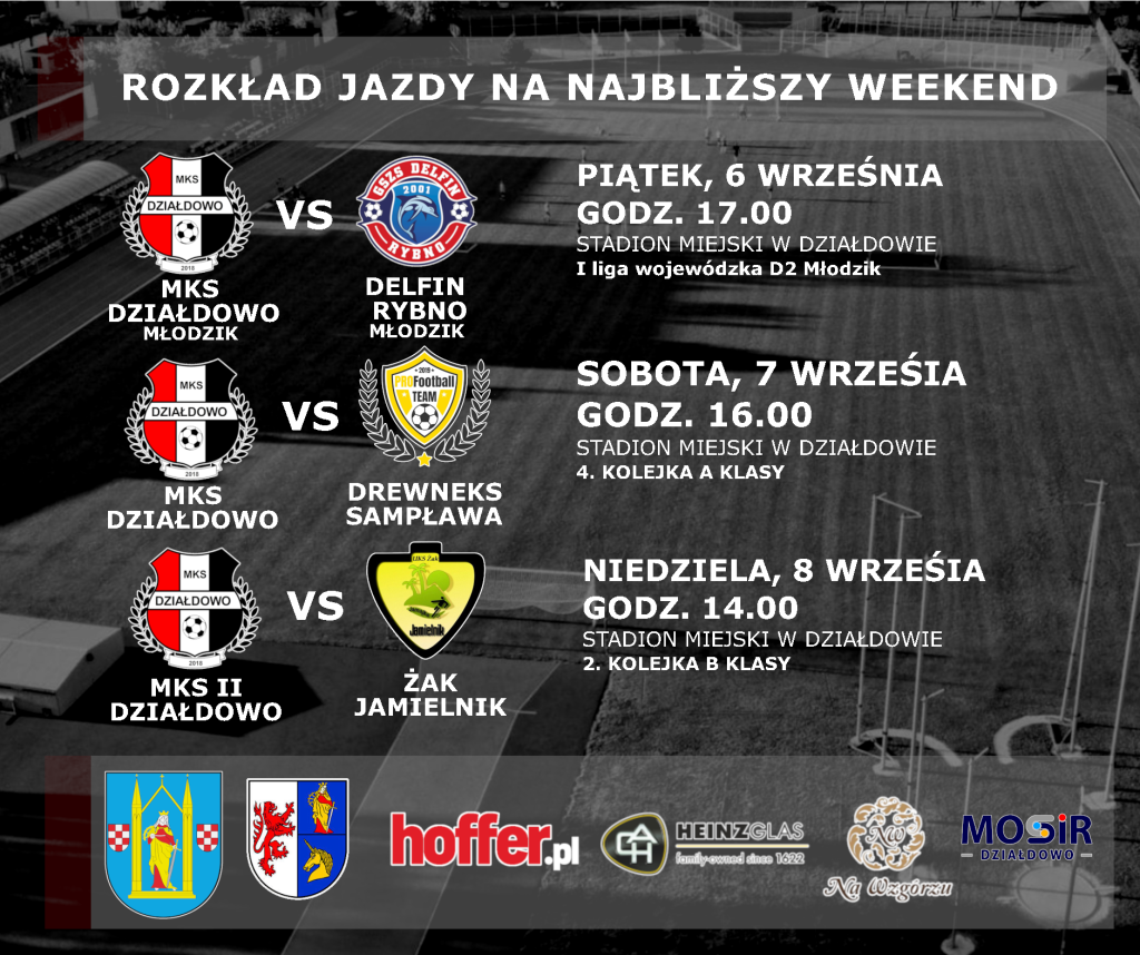 Rozkład jazdy na weekend 6-8.09.24