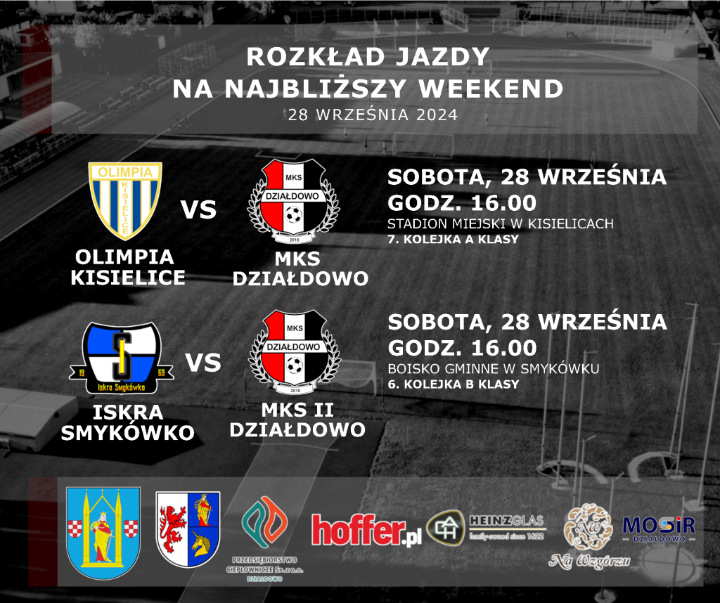 Rozkład jazdy na weekend (18.0924)